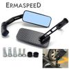 Universal 8mm 10mm Motorcycle Rearview Side Mirrors Carbon Fiber Motorbike Accessories Handlebar Mirror For Scooter