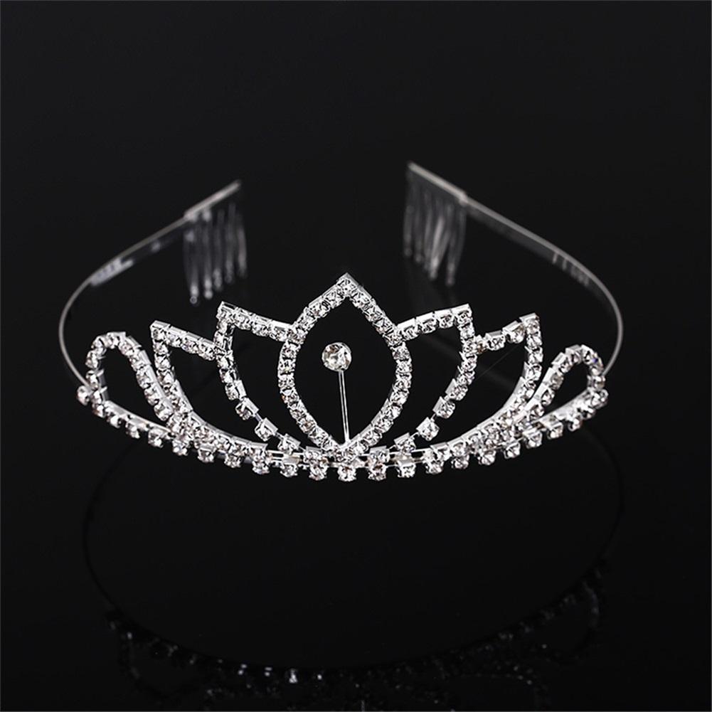 Обруч для волос для женщин Кристаллическая корона Тиара ободок для волос Принцесса головной убор