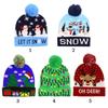 Christmas Gift Light Up Cartoon Christmas Hat LED Hat Sweater Beanie Knitted Cap