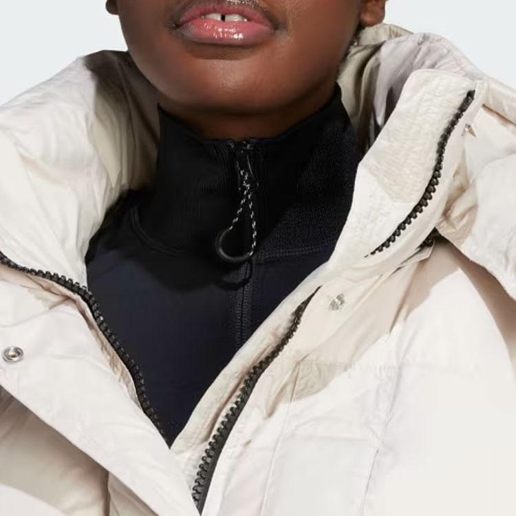 Adidas X Stella McCartney Truenature Длинная стеганая куртка Женская куртка Off-White IP1361