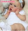 New Fashion Handmade Lifelike Alive Babies Doll Toys for Kids Girl Birthday Gift Full Silicone Body Reborn Babe Boy Girl Dolls 22inch/55cm
