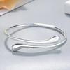 Charm 925 Sterling Silver Bracelets for Women Fine Water Droplets Bangles Lady Fashion Wedding Party Christmas Gift Jewelry