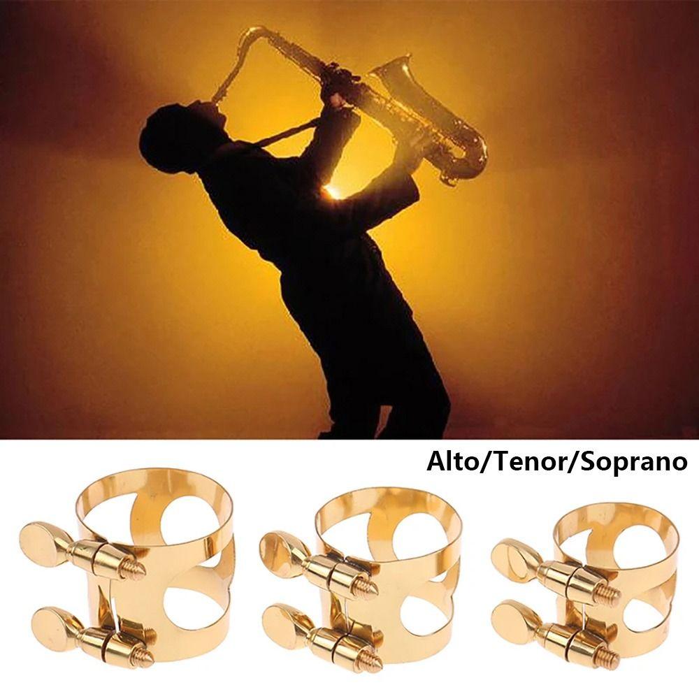 1Pcs with Adjustable Screw Saxophone Mouthpiece Clip For Alto/Sub Alto/Treble Sax Saxophone