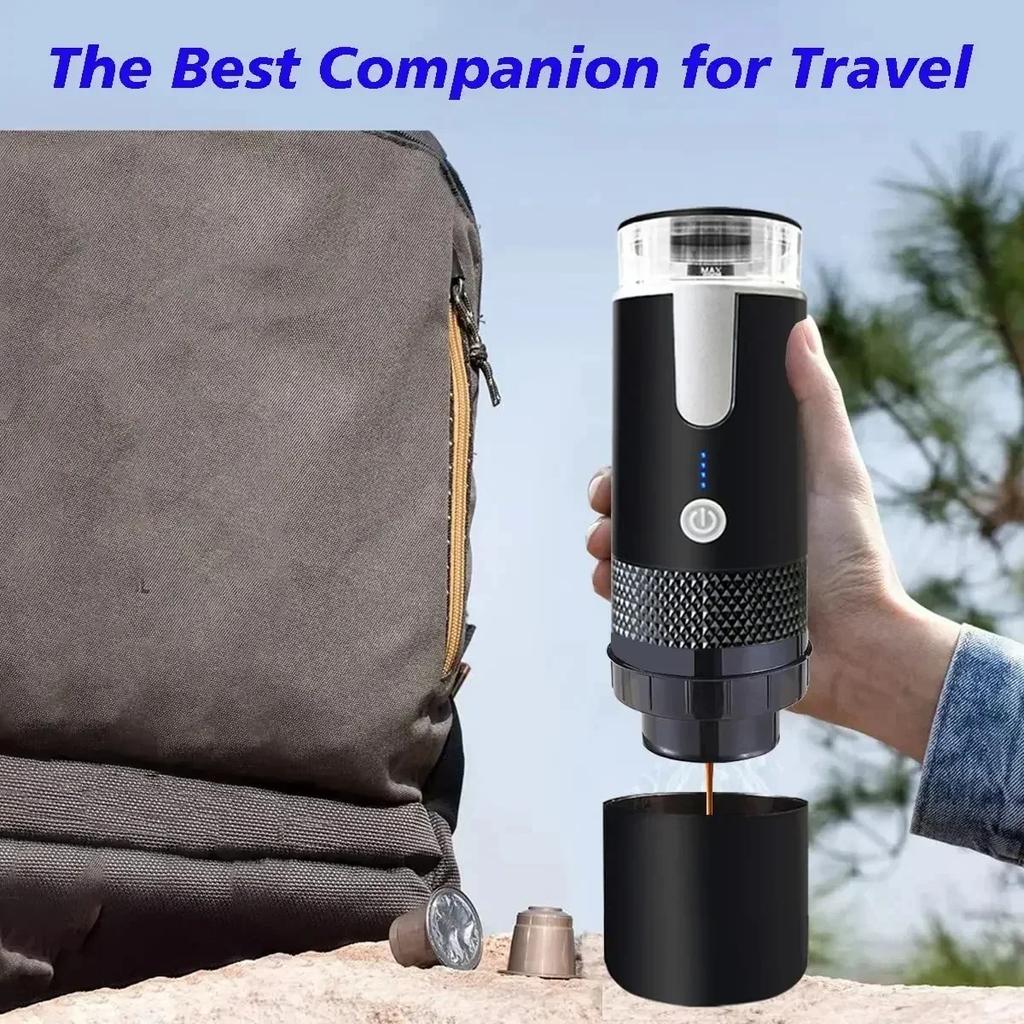 2024 New Wireless Portable Fully Automatic 170ML Coffee Maker Starts Handheld Small Travel Brewing Machine with One Button