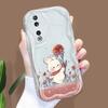 Милый мультяшный узор, кремовая текстура, мягкий силиконовый чехол с волнистыми краями, чехол для телефона для Huawei Honor Infinix Tecno iPhone