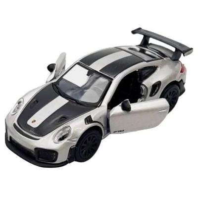 Майсто 1:64 Иконки Скорости Porsche 911 GT2 RS Металлическая Модель Автомобиля с Открывающимися Дверями, Серебристый