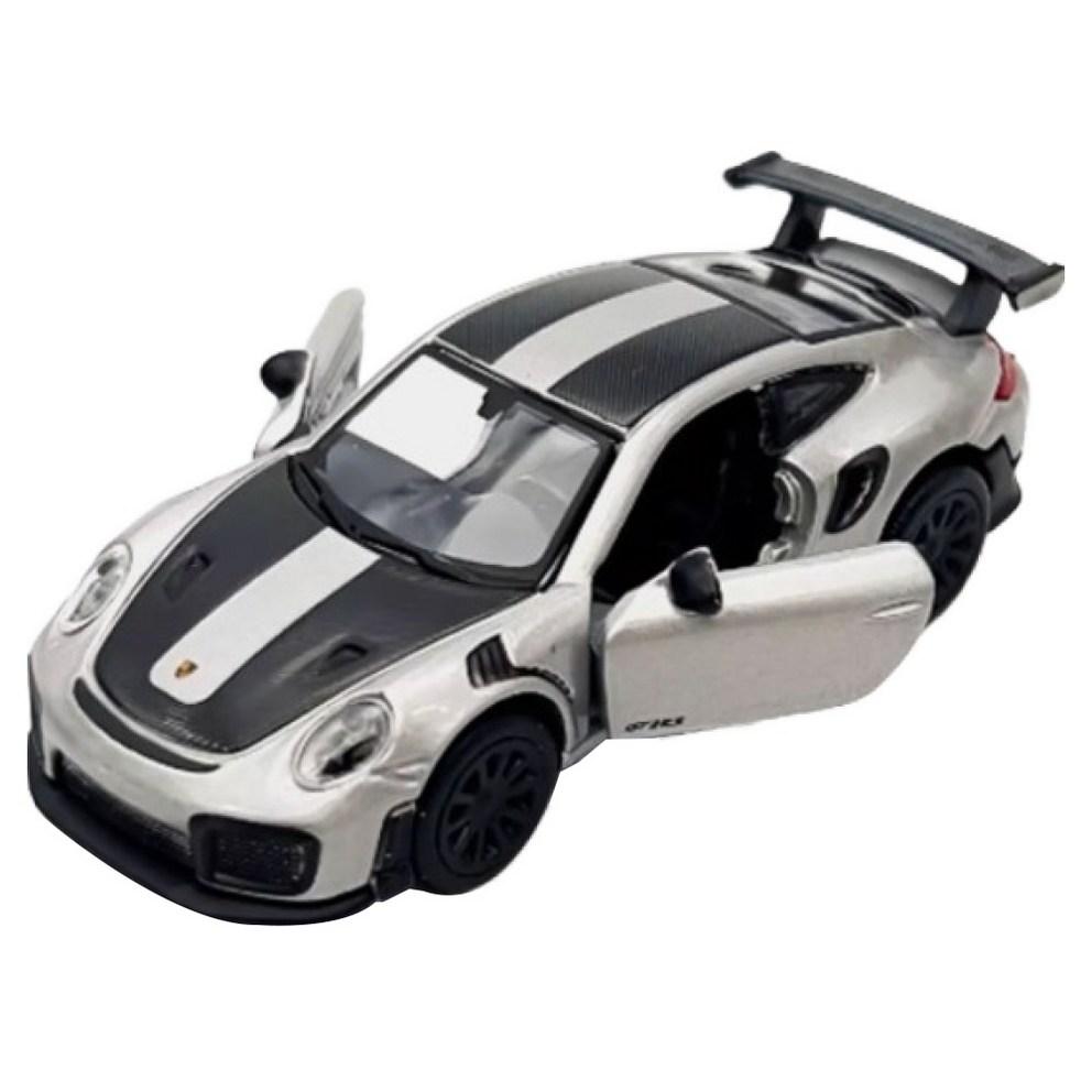 Майсто 1:64 Иконки Скорости Porsche 911 GT2 RS Металлическая Модель Автомобиля с Открывающимися Дверями, Серебристый
