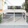 VidaXL Garden Table White 159.5x82.5x76 Cm Solid Pine Wood 823977