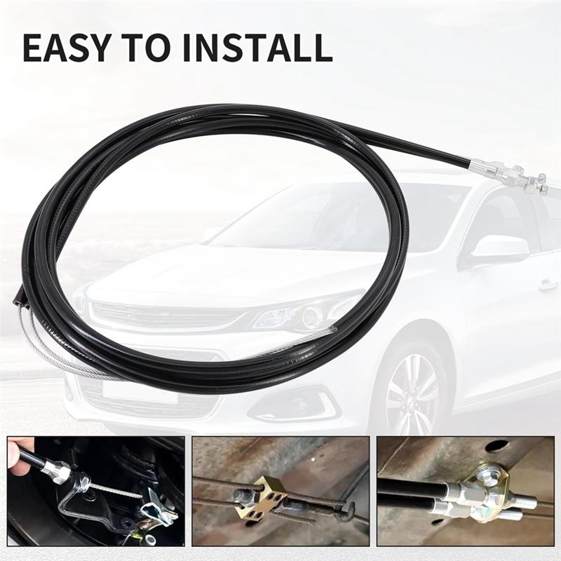 330-9371 Universal Disc/Drum Parking Brake Cable Kit Emergency Brake Cable Kit Replace 140-14415-R Car Accessories