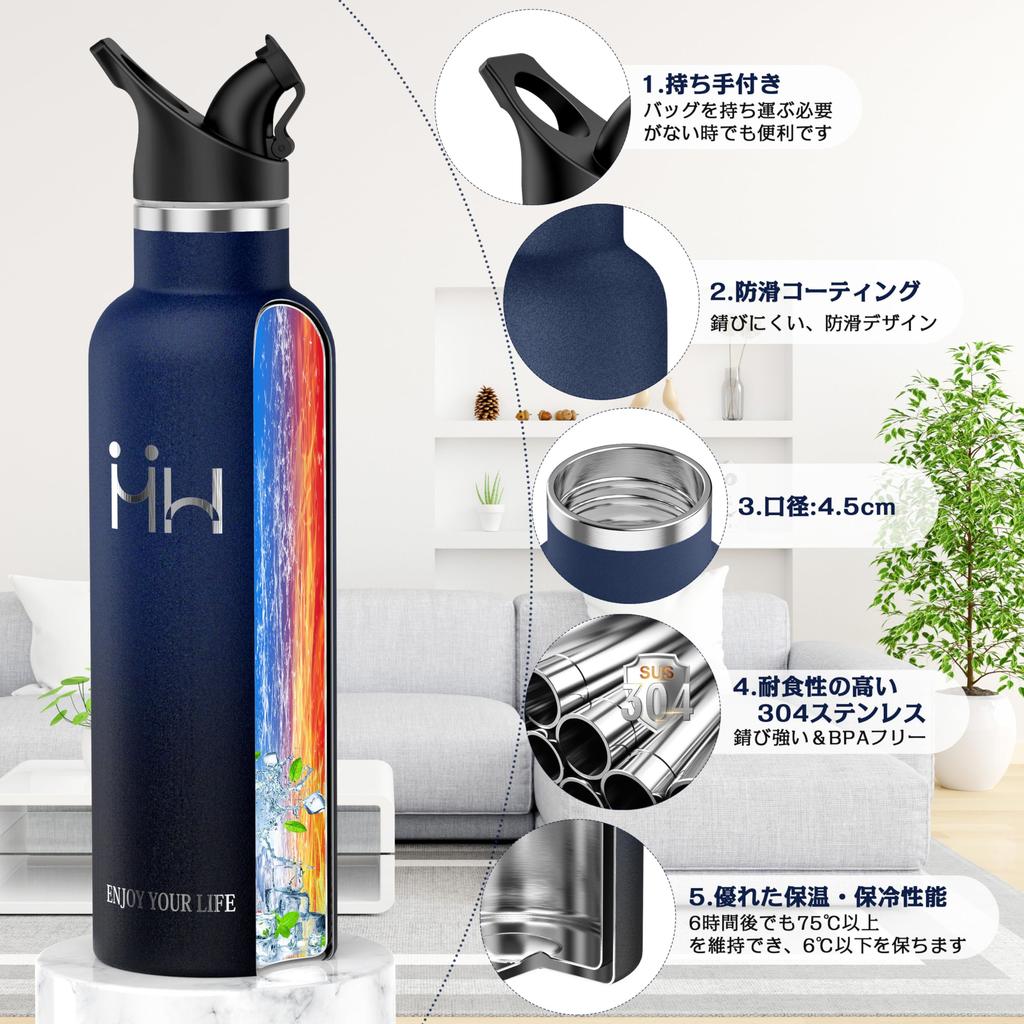 Бутылка для воды газированная 750 мл без BPA широкое горлышко спортивная бутылка из нержавеющей стали можно мыть в посудомоечной машине легкая газированная бутылка с вакуумной изоляцией кофе