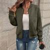 Womens Long Sleeve Zip Up Sweatshirts Jackets Full Zipper Lightweight Jacket Casual Pocket Loose Outwear Coat