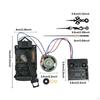 Комплект часового механизма с маятником и динамиком, универсальный, высокопроизводительный, длина вала 17 мм, запасные части