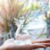 1PC Angel High Quality Hydroponic Flower Vase Handmade Glass Vase DIY House Decoration Creative Transparent