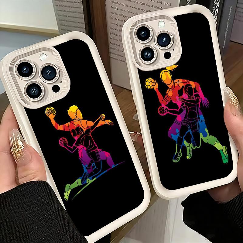 Чехол для телефона Handbal Sport для iPhone 16 17 Air 16E 15 Pro Max 14 Plus 13 12 Mini Capa Мягкий Силиконовый Funda