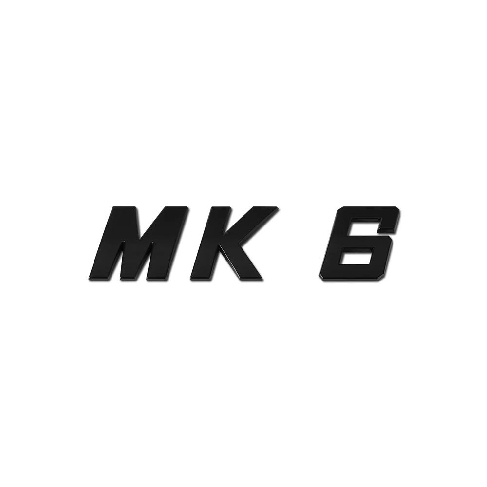 DKRSE1 1Pc Bright Silver ABS Car Trunk Badge Sticker MK series letters Logo Decal For VW Golf MK5 MK6 MK7 MK7.5 GTI Passat Accessories