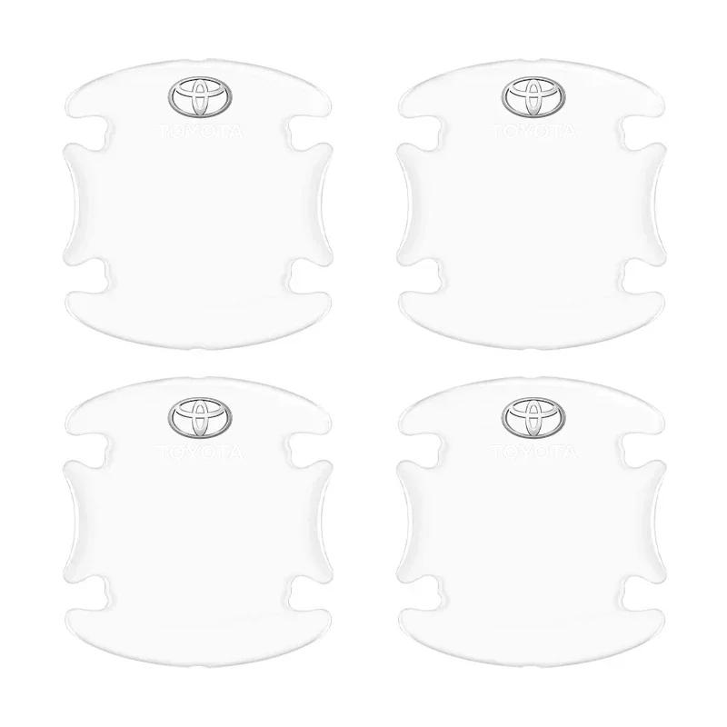 4 шт. Прозрачный протектор от столкновений для двери автомобиля, бампер, наклейка для Toyota Camry Corolla Yaris Chr Auris Avensis T25