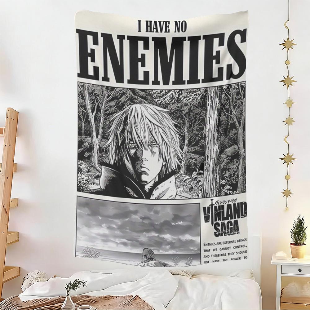 VVinland Saga Tapestry Wall Hanging for Living RoomBarGarden Outdoor Festivals Artistic Background Banner Decor