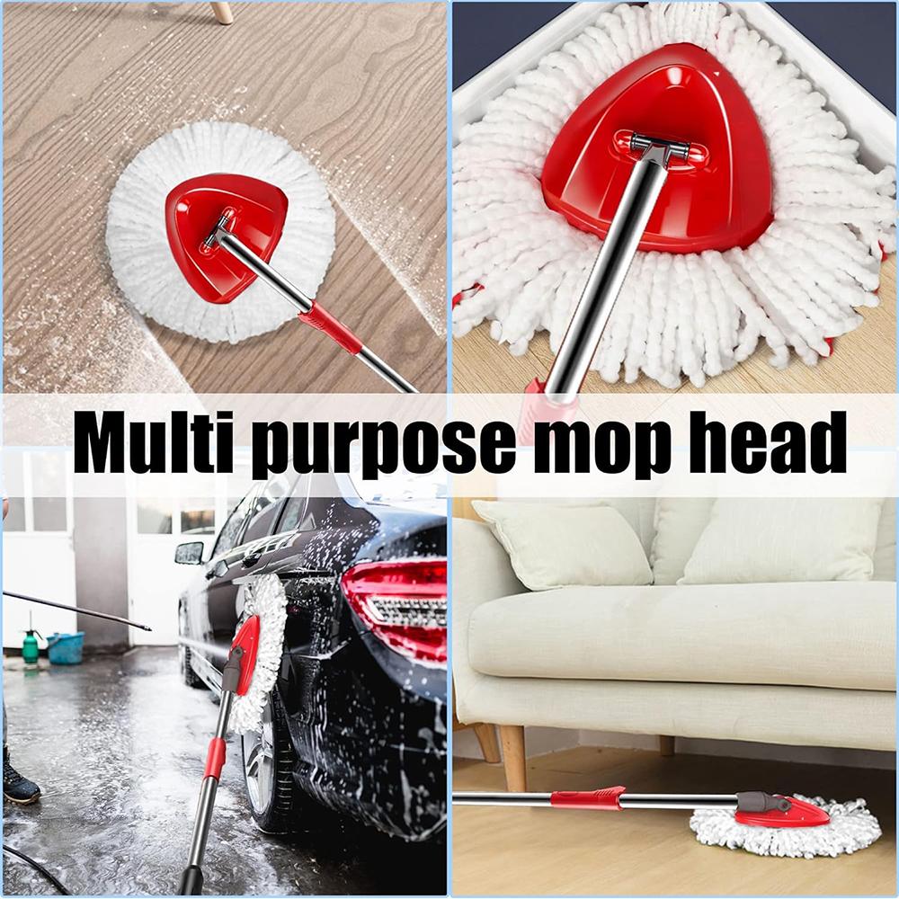 5pcs Microfiber Mop Heads Replacement for O-Cedar Spin Mop White Ultrafine Fiber