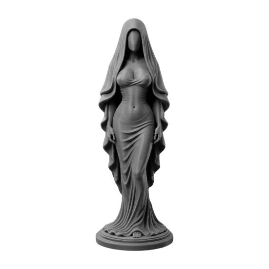3D-печатная статуэтка Завуалированной Богини, Художественная фигурка женщины в вуали, Скульптура, Декор для дома, офиса, гостиной, рабочего стола