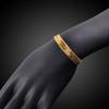 Браслет из 24-каратного золота, цепочка из змеиной кости, позолоченный браслет. Браслет из лезвия из 18-каратного золота, браслет 10 мм, 21 см.