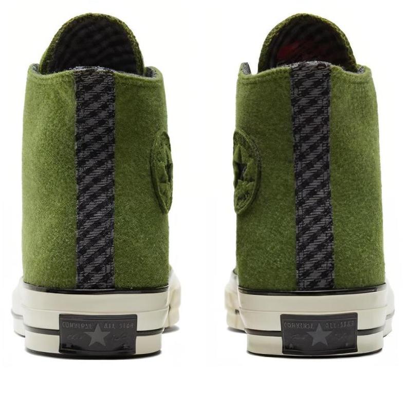 Converse 1970-е Chuck Taylor All Star Модные Повседневные Легкие Высокие парусиновые кеды Унисекс Зеленые