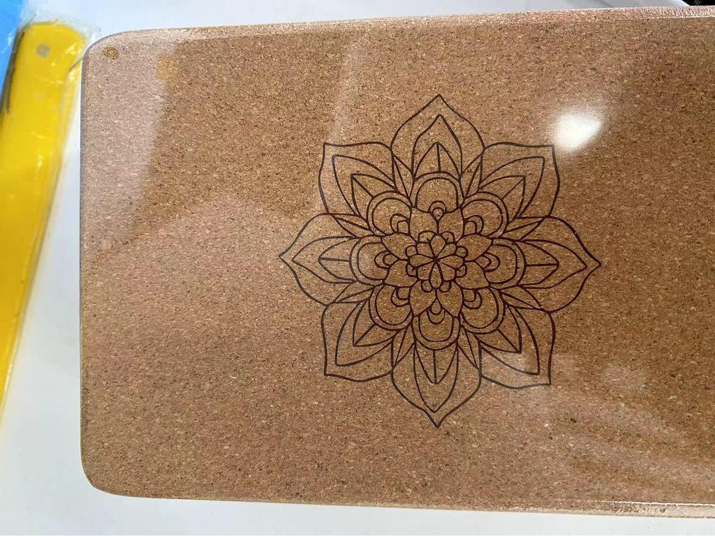 Custom Engraved Non-Slip Cork Yoga Bricks for Kids' Dance, Sports, and Fitness