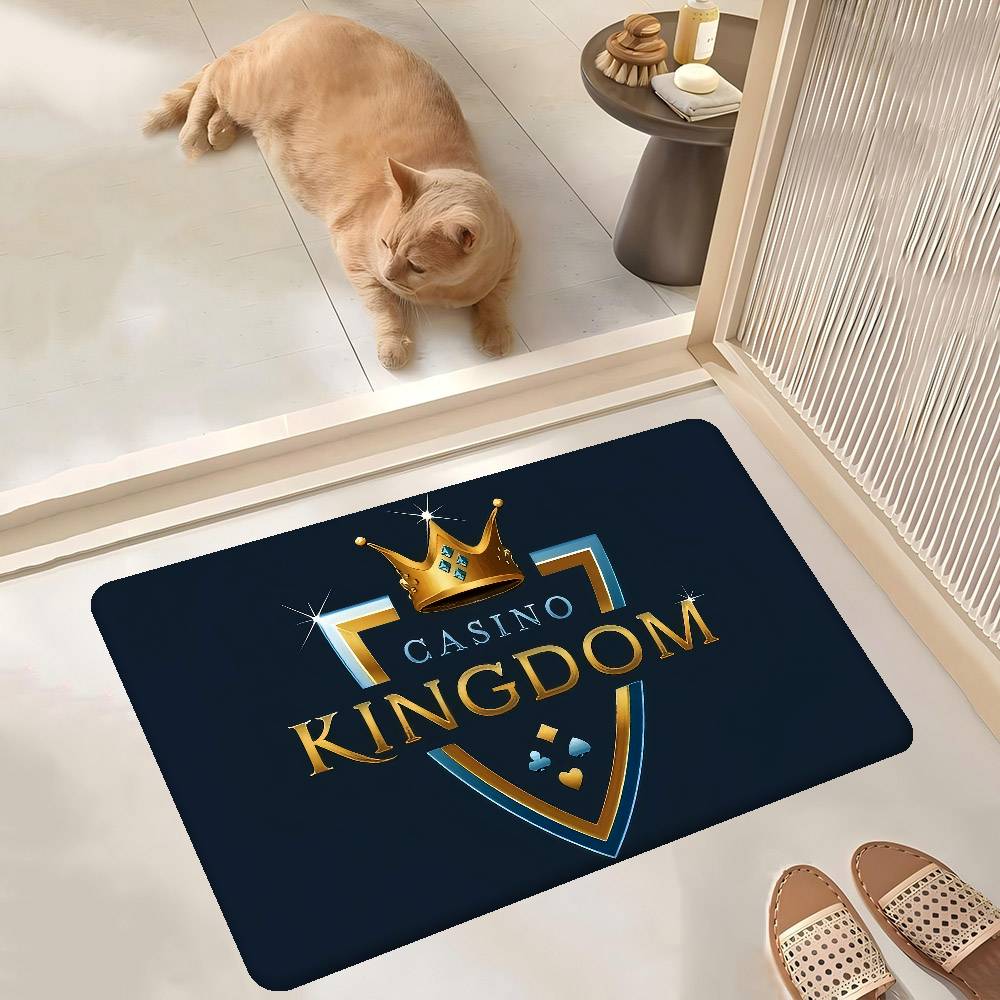 Kingdom LOGO Anime Room Mats Retro Multiple Choice Living Room Kitchen Rug Non-Slip Welcome Rug