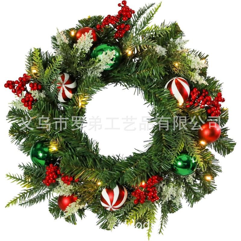 Christmas Wreath Door Hanging Decor Home Mall Window Party Festive Simulation Ornament