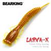 BEARKING Larva 100mm 6.65g 4pcs Artificial Soft Lures Fishing Worm Silicone Bass Pike Minnow Swimbait Jigging Plastic Baits