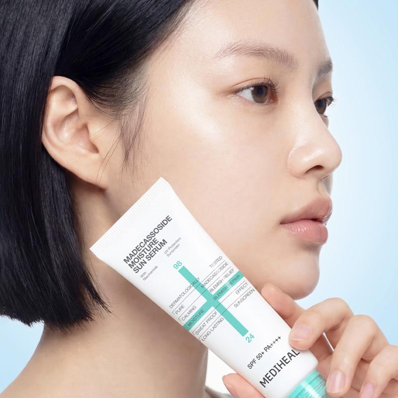 Mediheal Мадекассосид Увлажняющая Солнечная Сыворотка Регенерация Пятен SPF 50+ PA++++ 15мл/50мл