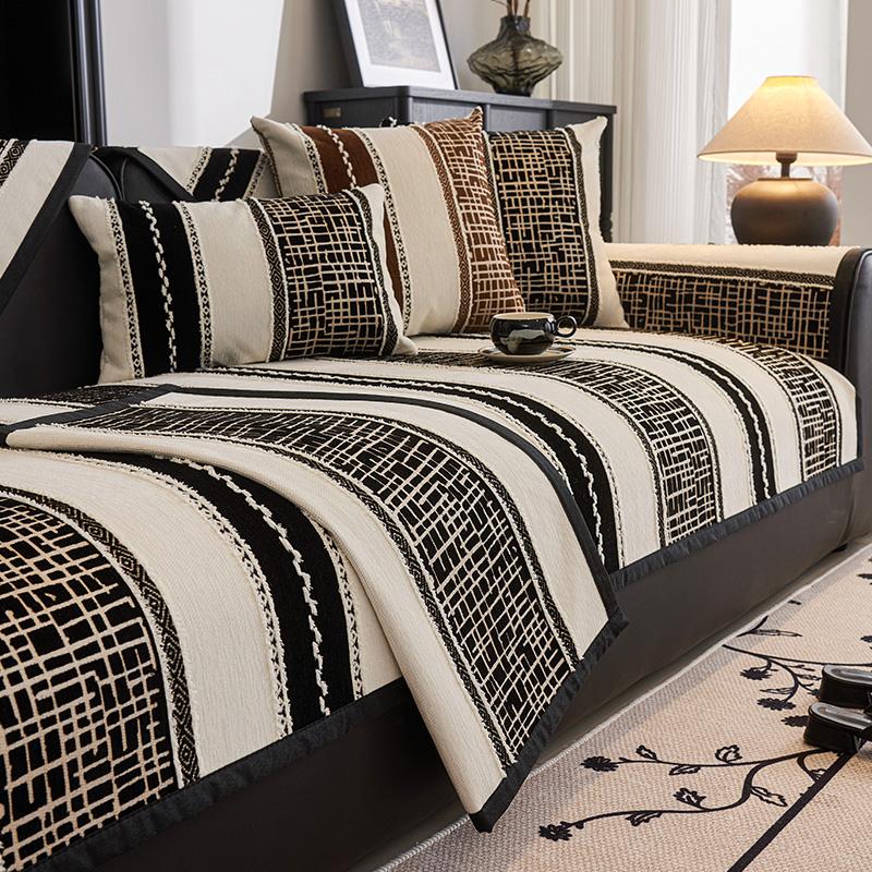 Чехлы для диванов Nordic Chenille для гостиной, противоскользящие, пылезащитные, широкополосные, универсальные диваны, диван Funda