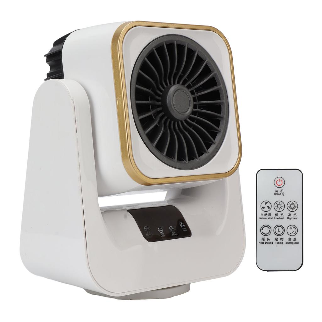 Electric Heater Fast Heating Adjustable Remote Control Portable Mini Indoor Fan Heater EU Plug 220V