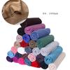 1 Piece Stretch Head Wrap Scarf Stretchy Turban Long Hair Scarf Wrap Solid Color Soft Head Band Tie For Women Headband Soft Hijab For Abaya
