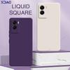 Square Liquid Silicone Case for VIVO Y50 Y50t Y51s Y52 Y52s Y52t Y53s Y54s Y55 Y55s T1 T2 5G 360 Protective Shockproof Cover Bag