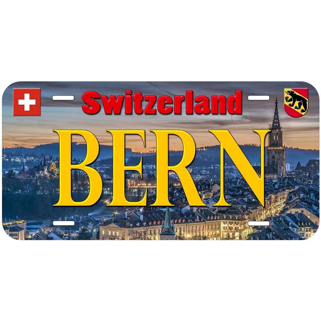 Vintage License Plates Decoration Signs Vintage New York Zurich Dublin Athens City Tags Metal Automotive Signs For Car Front