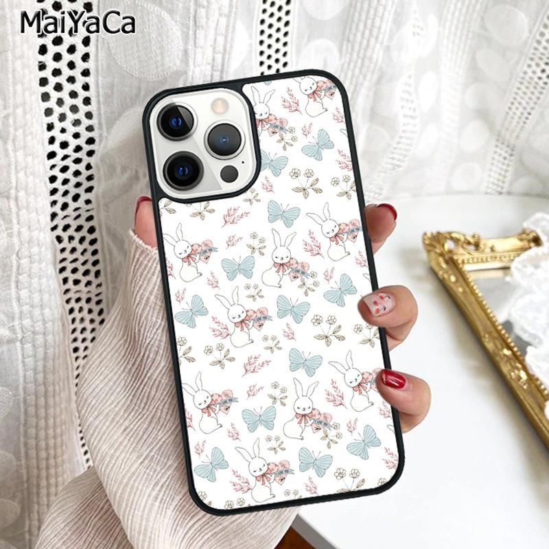 Чехол для телефона Кролики Зайчики Для iPhone 17 Air 16 16e 15 plus 11 12 13 14 pro max корпус coque