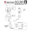 Gotoh Guitar Pegs SG381 MG 05 B L6 Black Magnum Lock 6-Piece Set