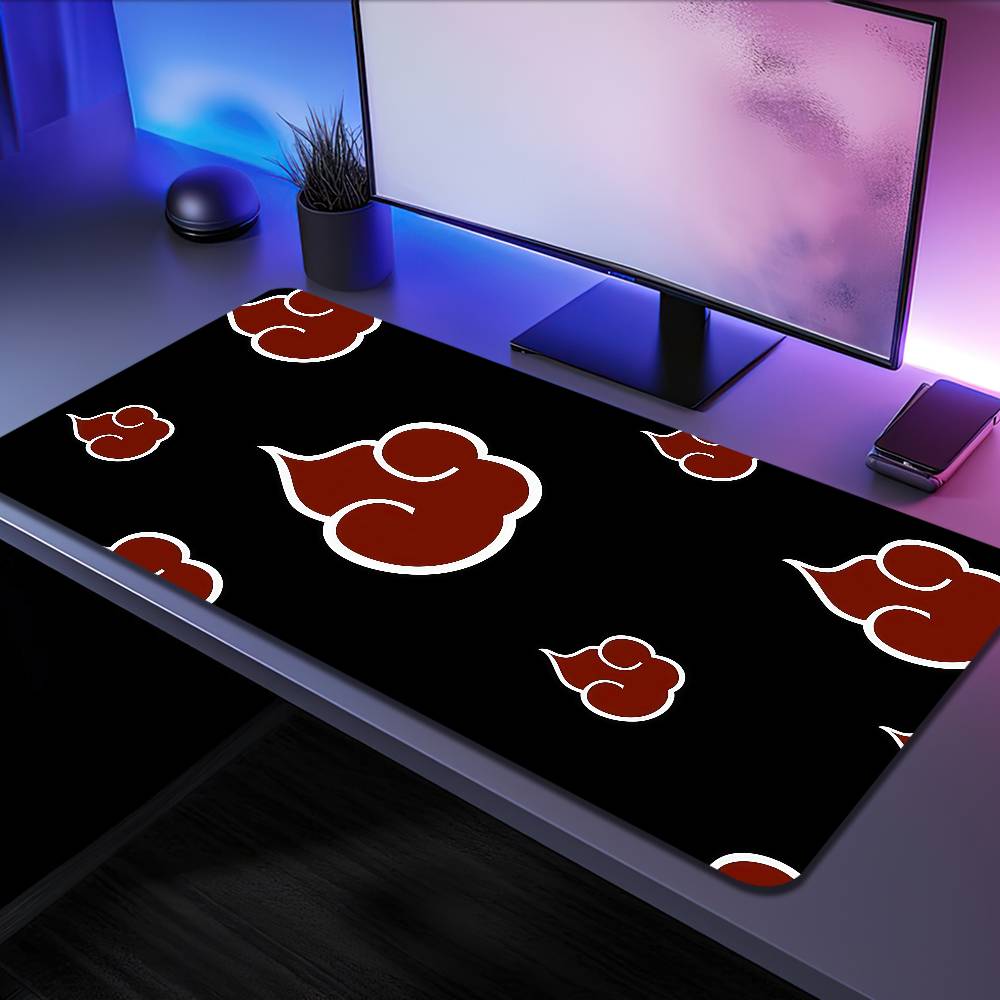 Anime NARUTO Akatsuki Mousepad Large Desk Mat Keyboard Ergonomic Office Rubber PC Non-slip Anti-fray Home Custom Game