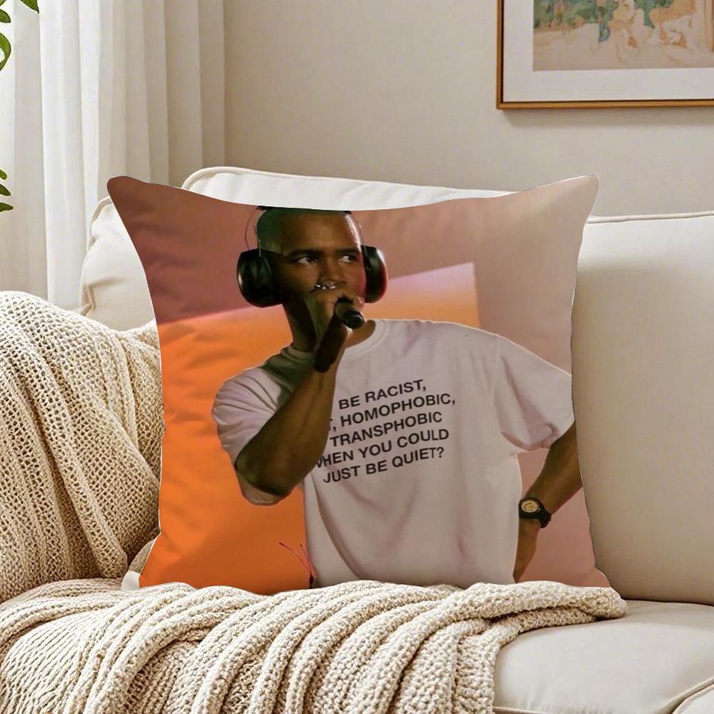 Smooth RB American Singer FFrank Ocean Cushion Cover Pillowcase Antidustmite living Room Sofa Decor Cushion Room
