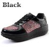 Women's Ladies Wedges Sneakers Sequins Shake Shoes Fashion Girls Sport Shoe