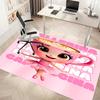 1pc Ballerina Cappuccina Print Area Rug - Soft, Washable Non-Slip Indoor Mat, Living Room, Home Office Decorative Rug,Office Decorative