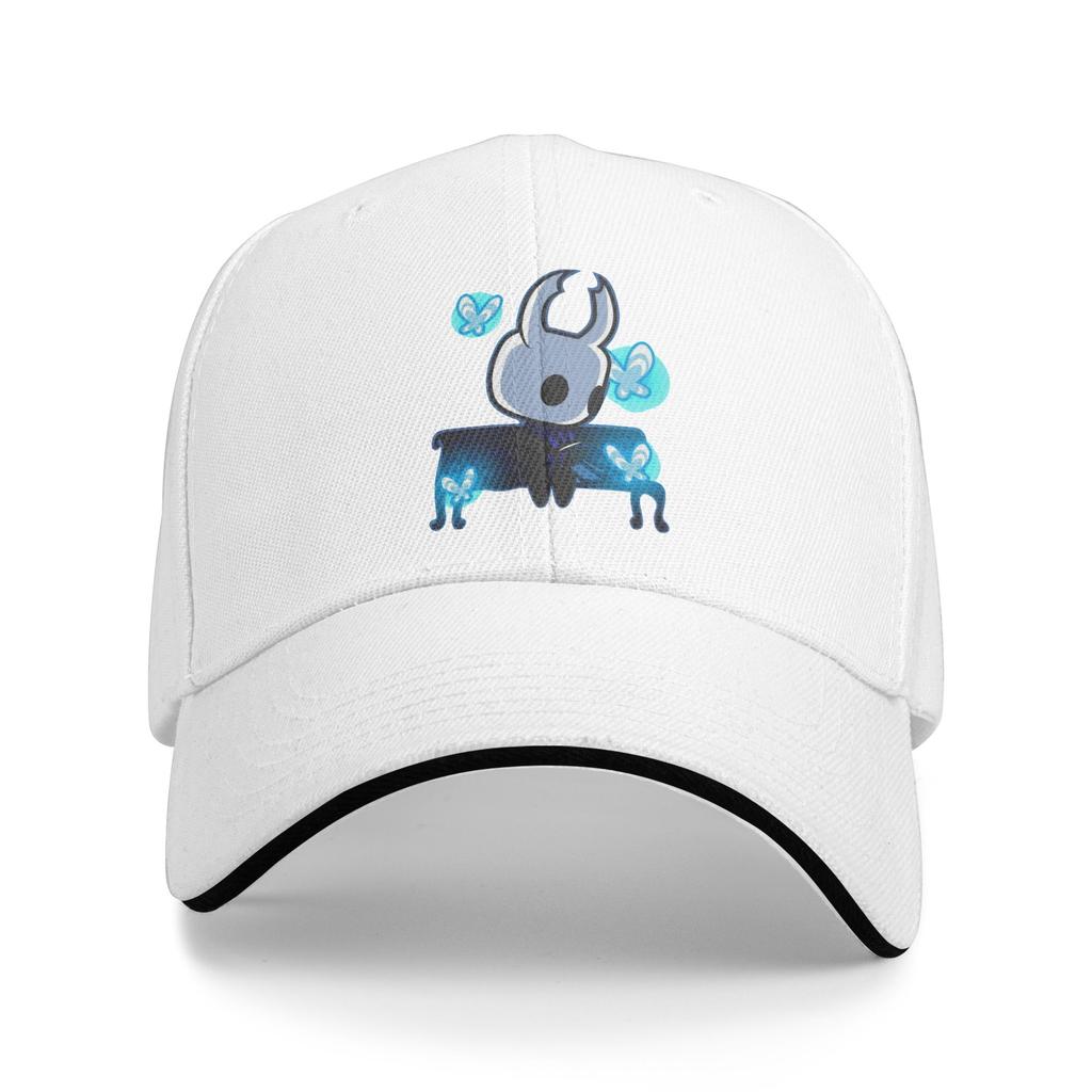 Funny Video Game Hollow Knight  Baseball Caps Hip Hop  Sandwich Caps for Unisex Women Adjustable Headwear Outdoor
