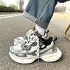 Мужские брендовые кроссовки для пары, Мужские кроссовки Paris, Дизайнерская толстая подошва, Сетчатые дышащие, Женские повседневные кроссовки, Кроссовки-танки на шинах 3xl