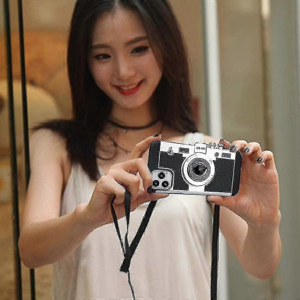 For Iphone 14 Series - Emily In Paris Camera Case With Unique 3d Vintage Design And Detachable Lanyard For Iphone 14/14 Pro/14 Plus/14 Pro Max