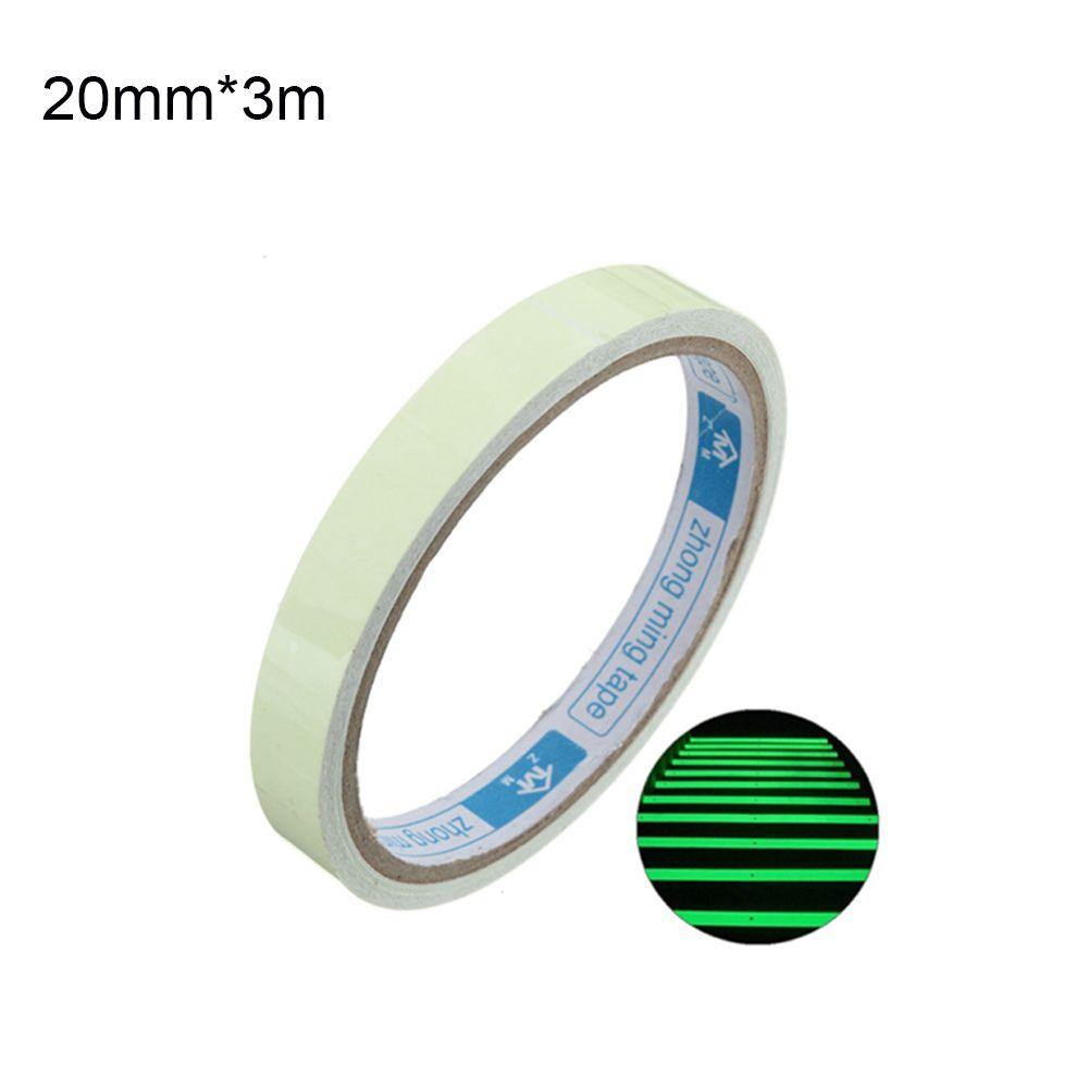 Fluorescent Tape Various Sizes Warning Stickers Green Luminous Tape Glow In The Dark Self Adhesive