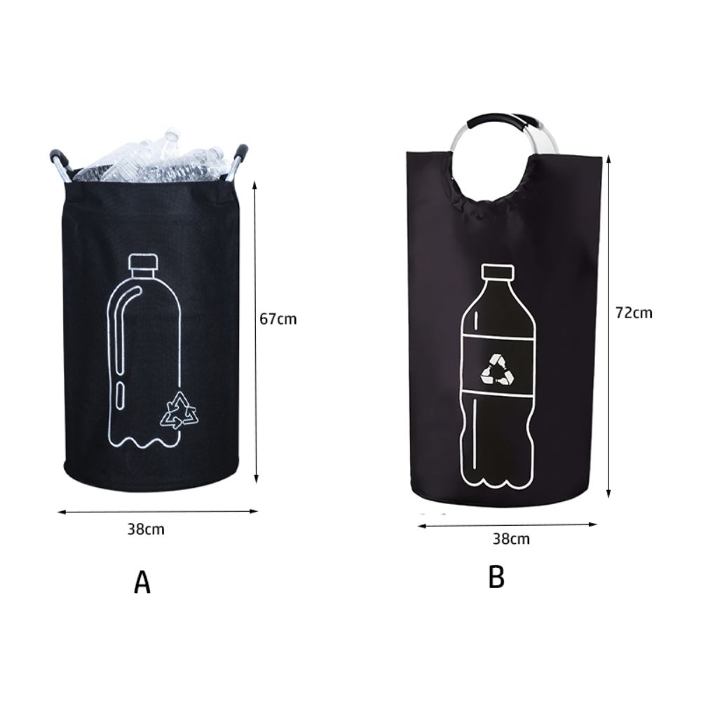 82L Wastewater Bottle Collector Bag Folding Dirty Clothes Basket  for Kitchen Office