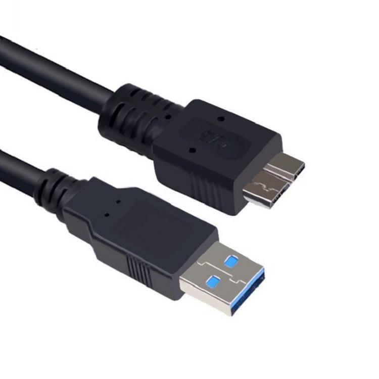 Кабель USB 3.0 для жесткого диска Micro-B, полностью медный, черный