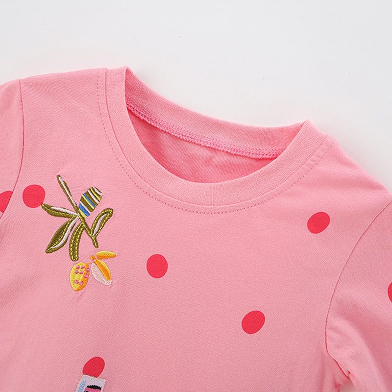 Taotaoism Girls' Long-Sleeved T-Shirt, New Autumn Style, Super Stylish and Trendy Base Shirt, Children's Pure Cotton Round-Neck Top