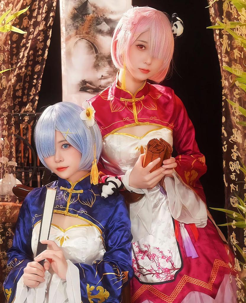 Косплей Рэм Косплей Китайская сценическая школьная вечеринка Китайский размер [Ноу-сацу] Костюм ReZero, Платье, Аниме, Хэллоуин, Наряд, Фестиваль, (Рэм, Платье, M)