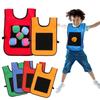 Children Sports Toys Sticky Ball Vests with Soft Balls Colorful Parent Child Exercise Outdoor Activity Game Dodgeball TMZ